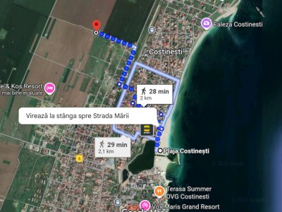 Teren intravilan de vanzare 5000 mp - Costinesti-Constanta