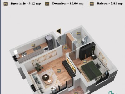 Apartament 2 camere de Vanzare Natural Residence Chiajna, direct dezvoltator