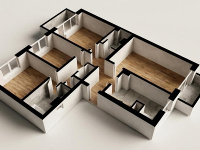 Apartament cu 4 camere | 89,2 mp | 2 bai | 2 Balcoane | Dunavat 14 | De Renovat 