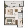 Apartament 73.6 mp. Novopolis cu terasă 23.4 mp. + parcare proprietate thumb 10