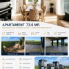 Apartament 73.6 mp. Novopolis cu terasă 23.4 mp. + parcare proprietate thumb 21