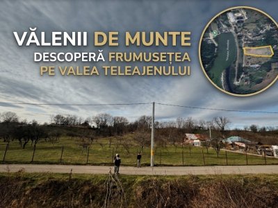 Teren intravilan  Vălenii de Munte – 9.123 mp | Deschidere 45 ml | Lângă râul Te
