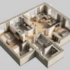 Apartament 3 camere cu garaj și boxă proprie de vânzare – Vatra Luminoas thumb 1